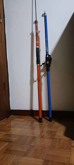 Varias Canas de pesca Vendo ou troco material de pesca