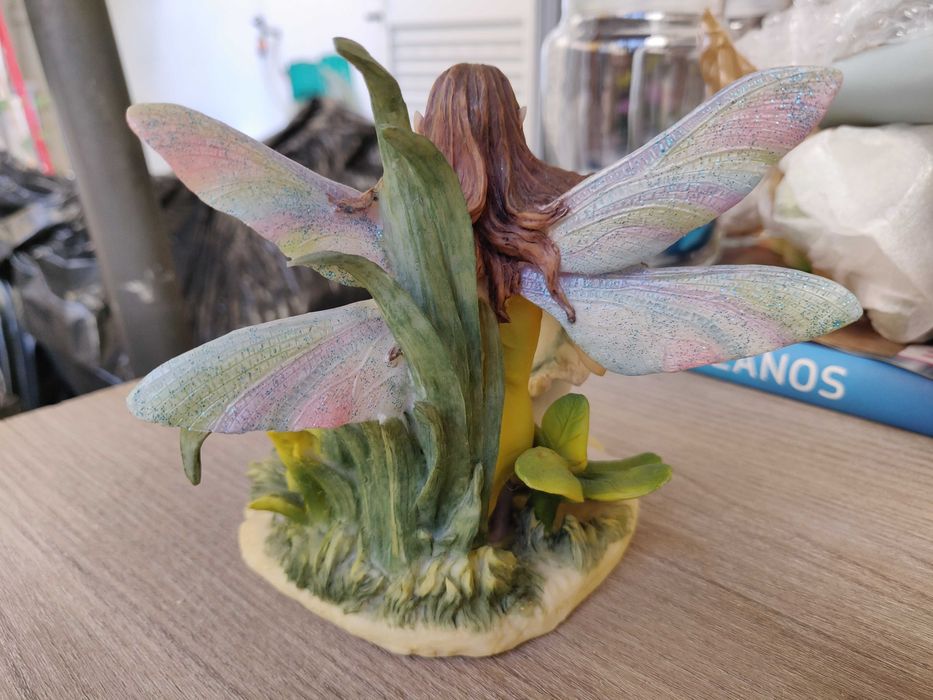 Estatueta Fada com Unicórnio