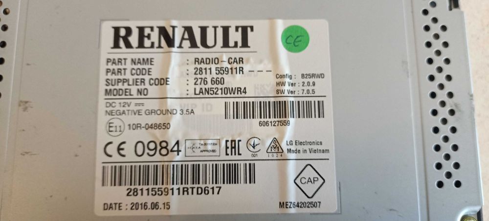 Radio Renault Clio