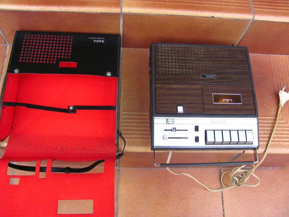 Magnetofon kasetowy - reporterski SABA 335 - vintage