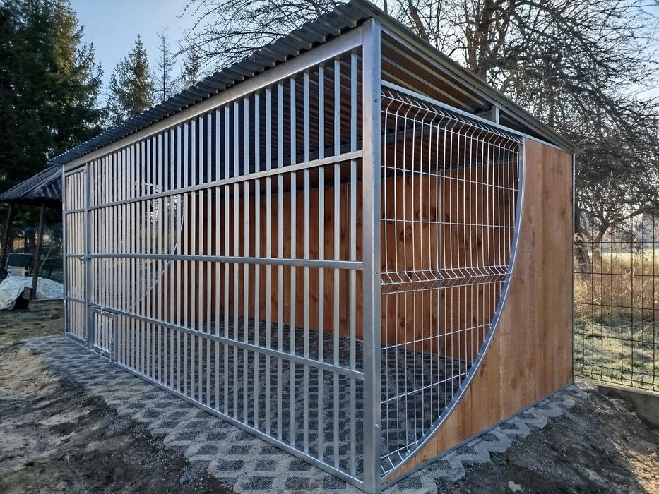 Kojec dla psa cały ocynkowany klatka box 4x2