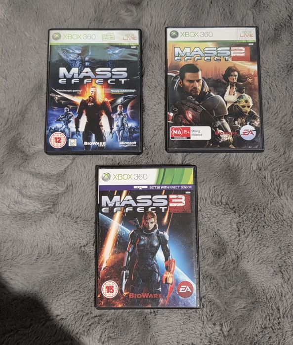 Trylogia gry Mass Effect 1,2,3  (1,3 ->PL 2 -> Ang )- Xbox 360