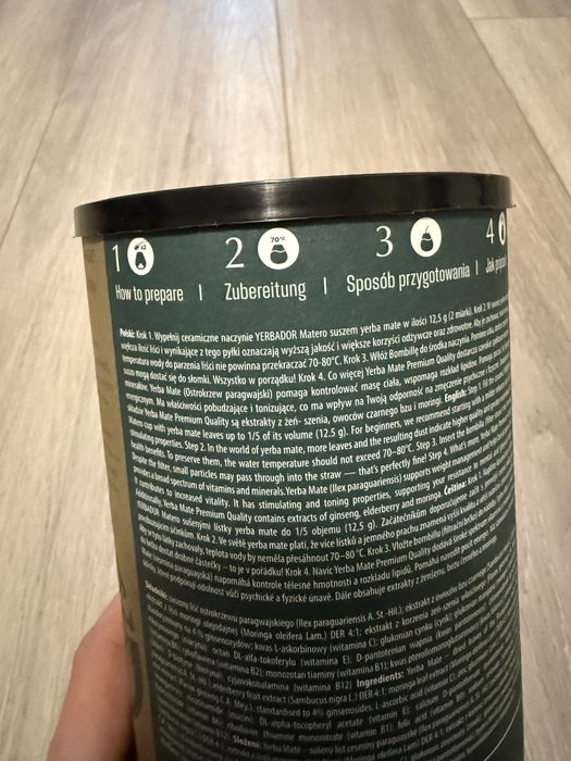 Herbata Premium Yerba Mate 300 g w hermetycznej tubie