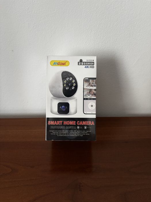 Câmera de Vigilância com 2 Câmeras 4K HD SELADA