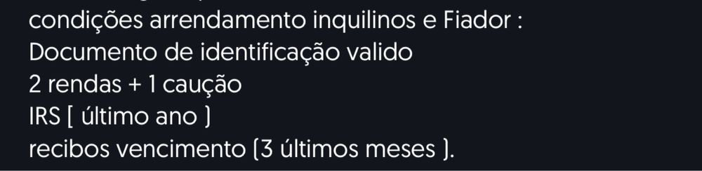 Apartamento T3 anual Zona Ribeirinha