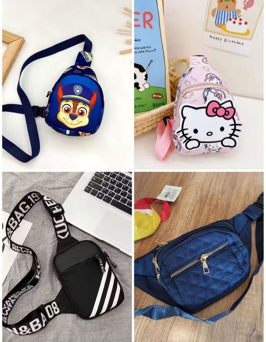Сумка через плече Сумочка детская Щенячий патруль Дитяча Hello  Kitty  бананка Новое