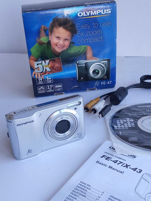Фотоапарат цифровий Olympus FE-47 автофокус Zoom 5x F=6,3-31,5мм макро