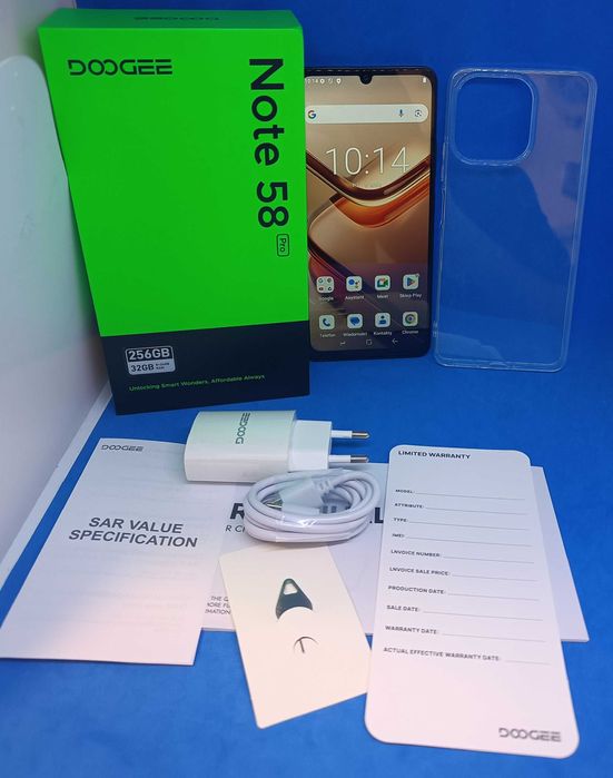 Nowy Potężny Doogee Note 58 Pro 32/256gb! Android 15/Gwarancja/Faktura