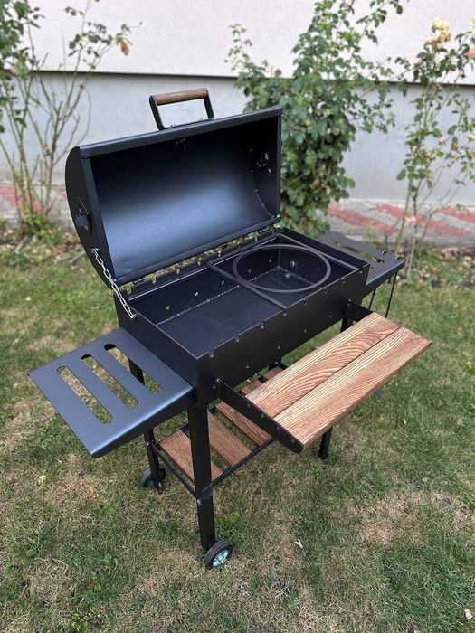 Мангал 4 мм з термометром та підставкою під казан! Мангал для шашлику!