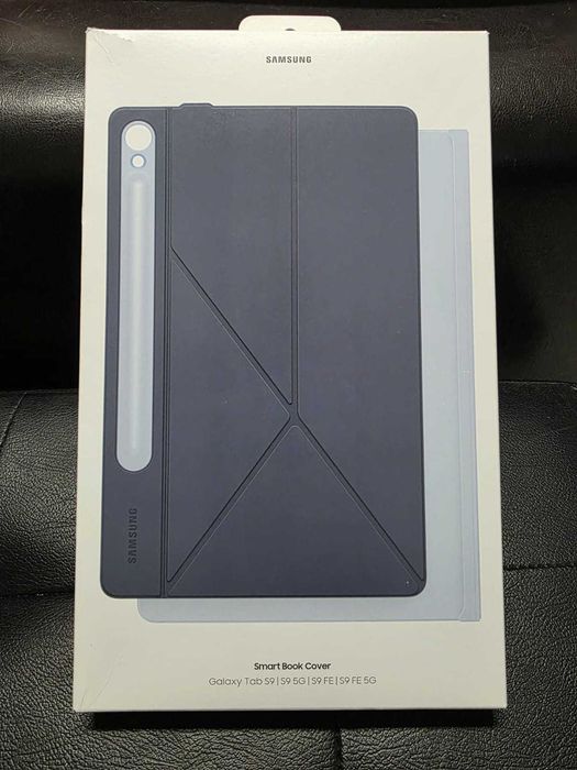 Smart Book Cover (Azul) + Capa Extra (Preto) p/ Samsung Tab S9 / S9FE