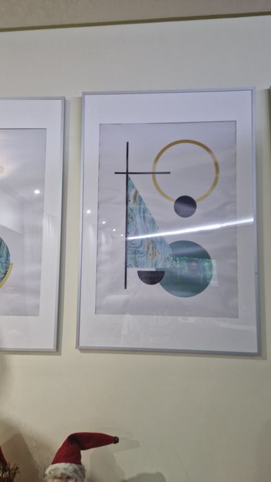 Trio de quadros minimalista