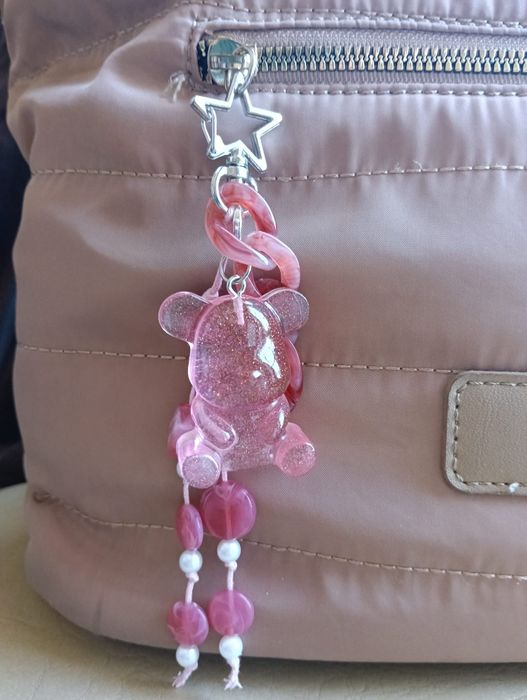 Bag charm artesanal urso