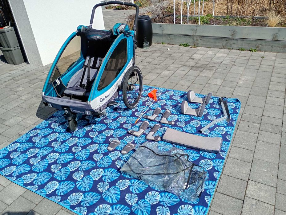 Przyczepka rowerowa Qeridoo Sportrex2 dla 2 dzieci