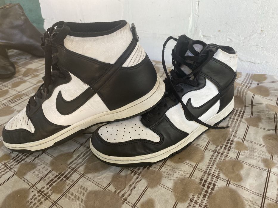 Кроівки Nike high dunk retro black whit size 44,5/28.5 оригінал