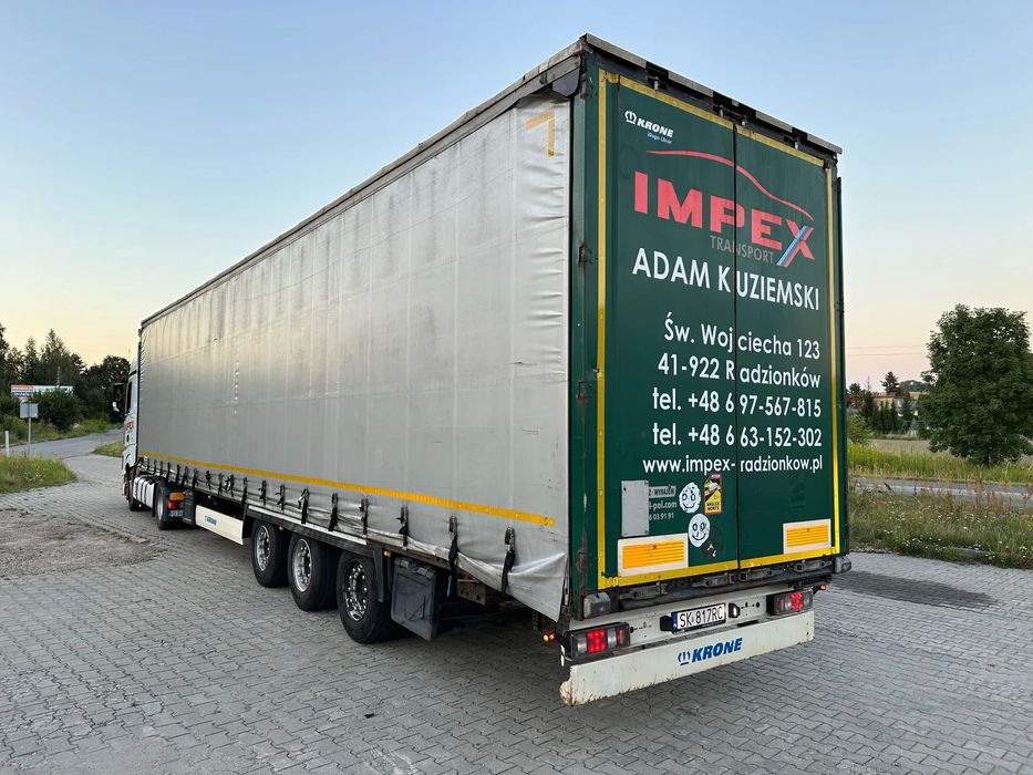 Krone Mega Sdp27  Naczepa plandeka Krone Sdp27 Mega Osie Mercedes 2014r