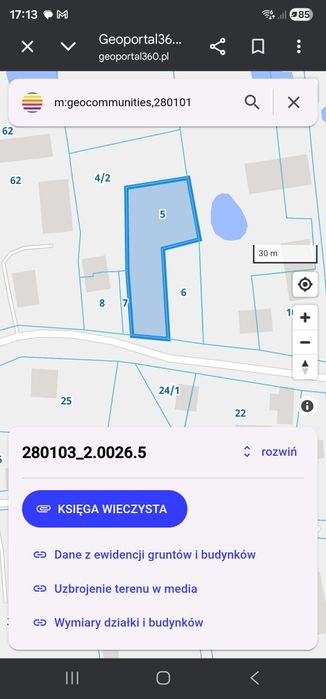 Siedlisko/działka budowlana