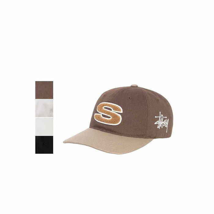 Кепка STUSSY Chenille S Low Pro Cap Brown \ Bone \ Smoke \ Black