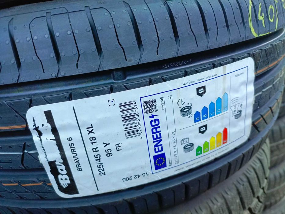 Nowe opony letnie 225/45/18 Barum 2025r 8 sztuki
