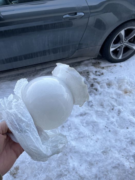 Białe klosze prl 4 sztuki