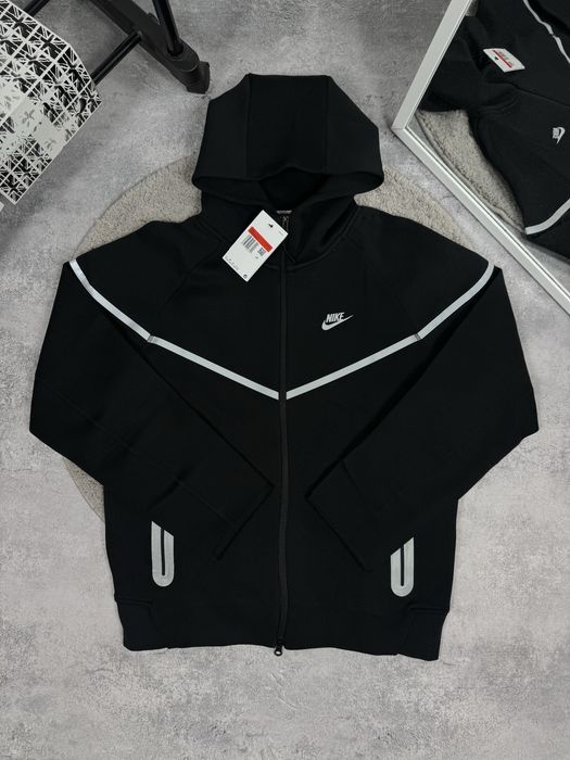 Кофта Найк Теч Фліс Рефлектив / Nike tech fleece Reflective / M,L,XL / Чоловіче Зіп-Худі