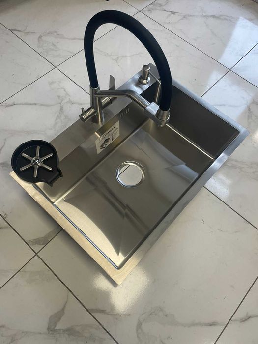 Мийка Luminex 6545 + кран з підключенням до фільтра Kroner+ополіскувач