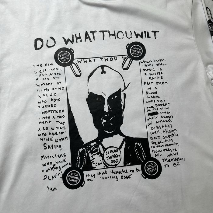Лонгслив ERD long do what thou wilt білий M L XL