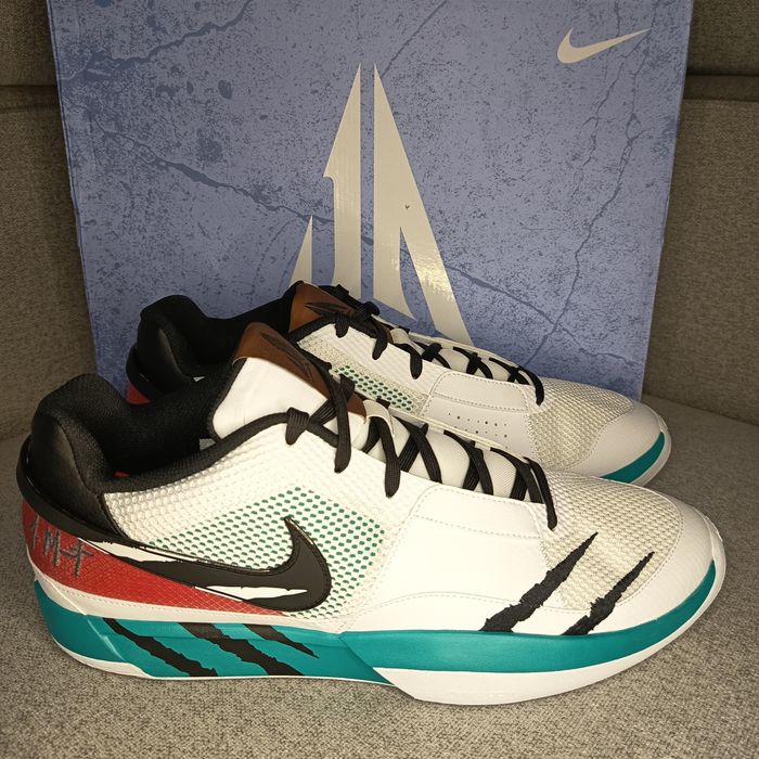 Р. 50. Баскетбольні кросівки Nike Ja Morant 1 Reverse Scratch White FV
