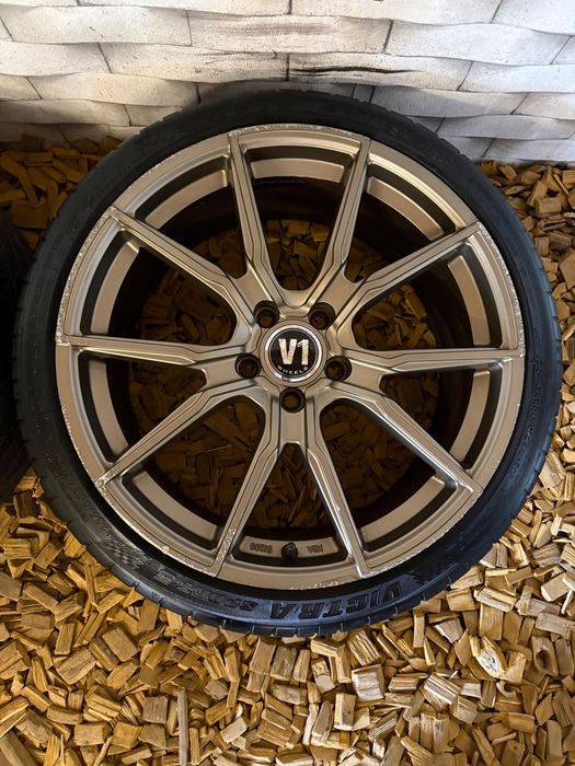Felgi koła 19 cali v1 letnie 7mm 5x112 vw audi seat skoda golf a3 a4 leon
