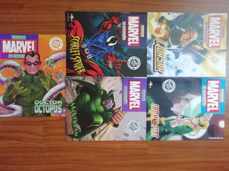 Magazines eaglemoss figuras de chumbo DC e Marvel