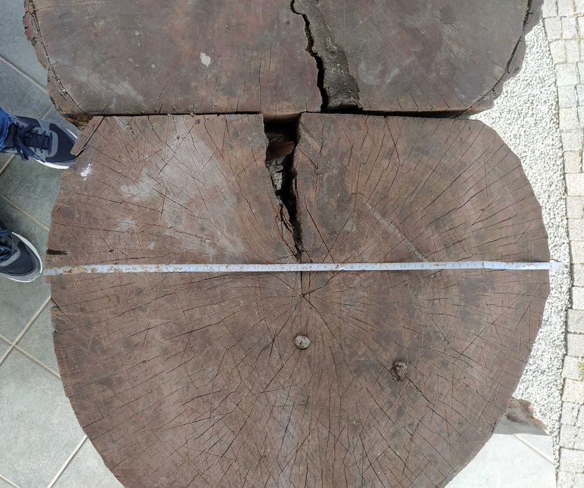 Duży pień na stół duże pnie