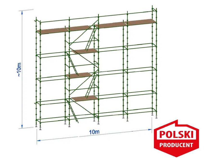 Rusztowanie  KOMPLET 100m2 choinkowe elewacyjne PRODUCENT dostawa 24h