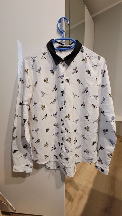 Elegancka koszula w ptaki