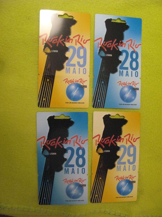 Bilhetes do Rock in Rio 2004 para Colecionadores