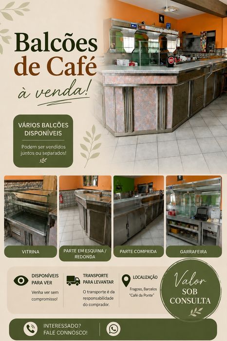 Balcões Refrigerados para Café – Oportunidade