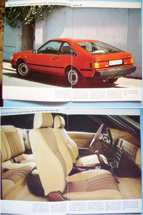 Toyota Celica 1984 - XT/ ST / GT / Supra - prospekt 28 str., stan BDB-