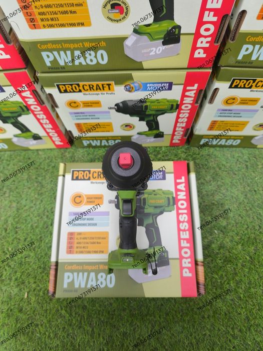 Акумуляторний гайковерт Procraft PWA80 (без АКБ та ЗП)
