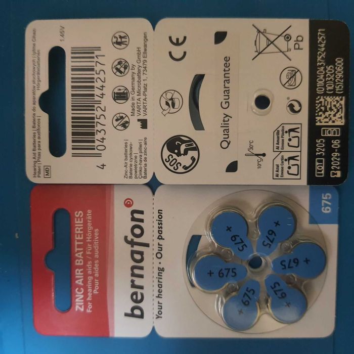 Батарейки для слуховых аппаратов Za10 PR70 ZA13 PR48 ZA312 ZA675 PR44