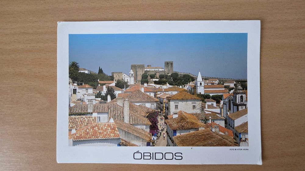 5 postais ilustrados de Óbidos