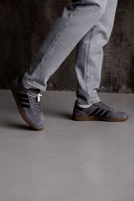 Мужские кроссовки Adidas HandBall Spezial Grey Premium. 41-45