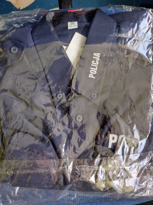 POLICJA koszula służbowa letnia z krótkim rękawem 39/ 164-170