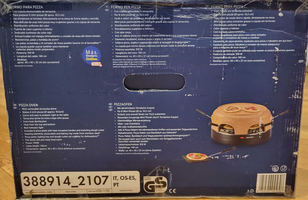 Forno para Pizza por estrear