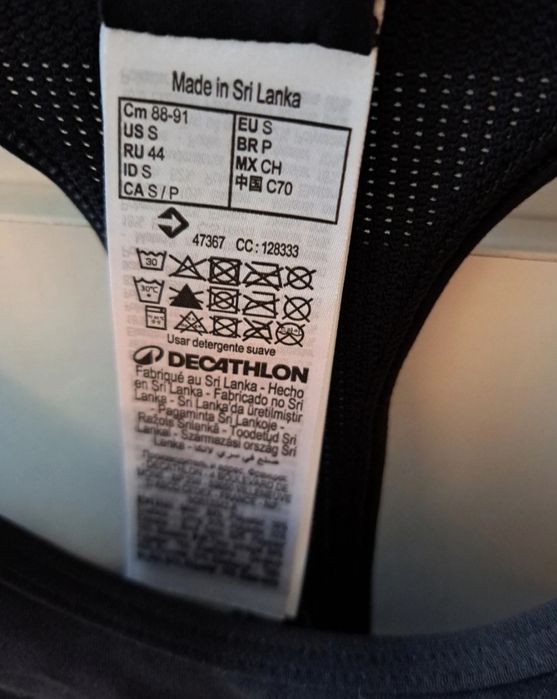 Soutien desportivo S Decathlon novo com etiqueta