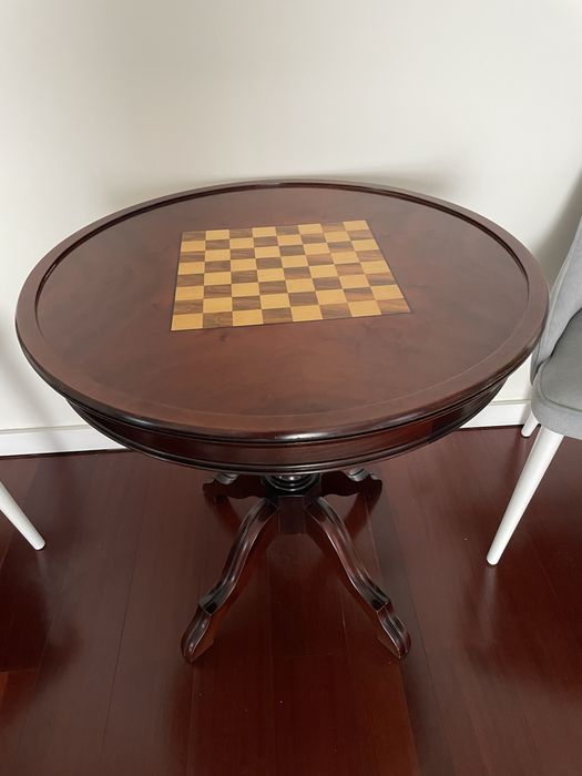 Mesa de jogo madeira maciça