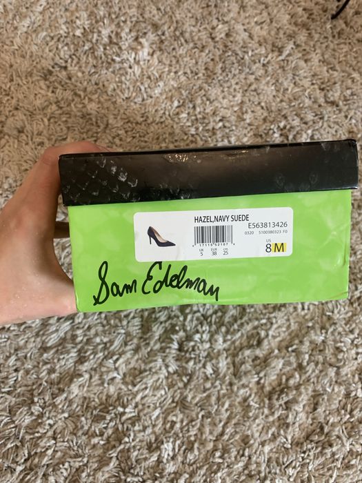 Туфли лодочки синие замшевые Sam Edelman, не kors, le silla