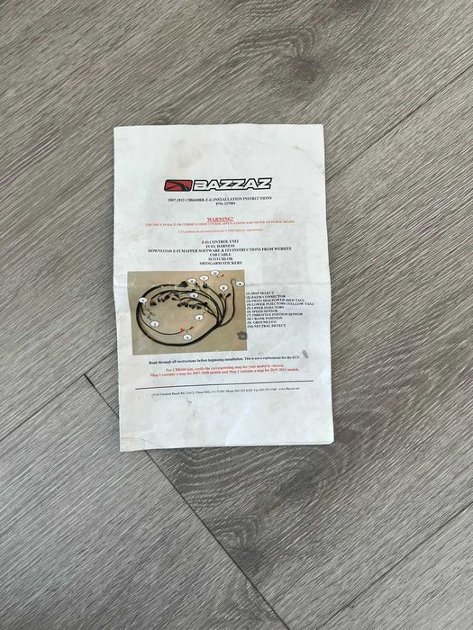 Bazzaz - Sistema de injeção Z FI Honda CBR600RR