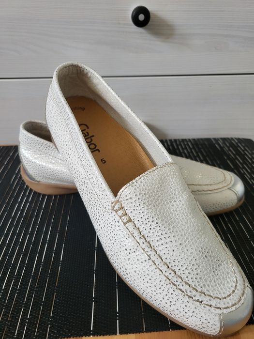 Nowe skórzane mokasyny damskie Gabor skóra naturalna abor r.39 skóra n