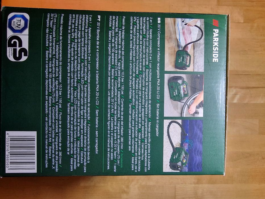 Compressor Parkside Performance 20V