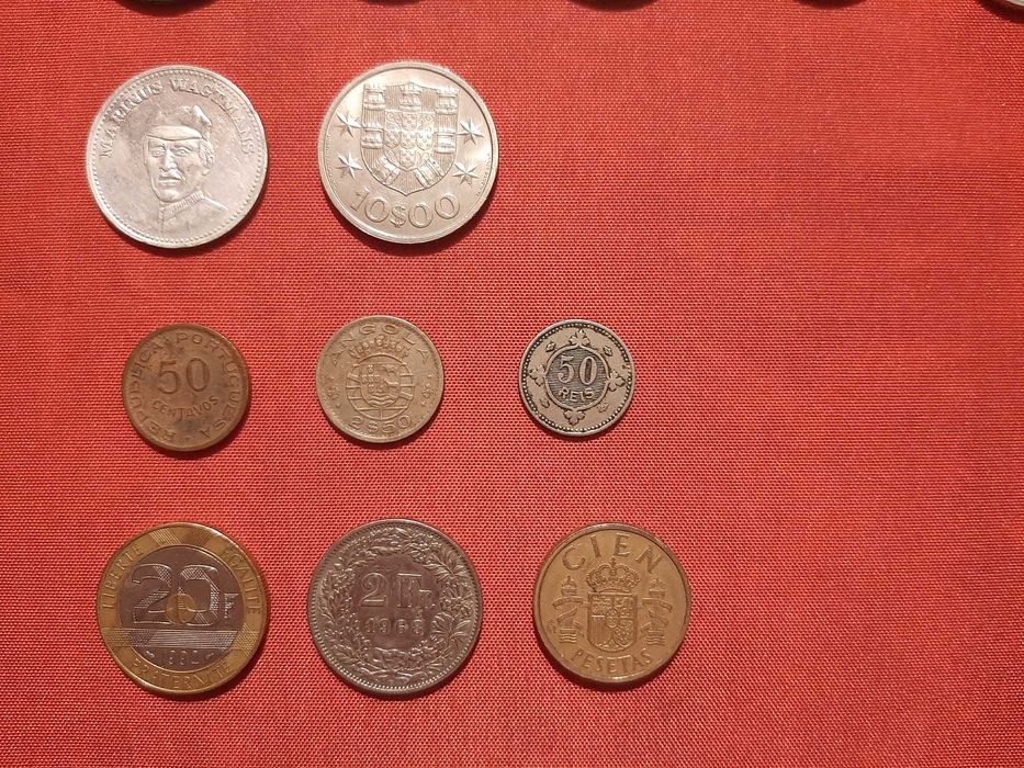 Moedas antigas (vários países)