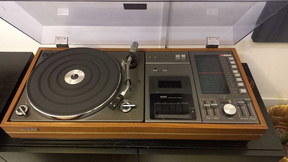 Aparelhagem Sharp SG 309 retro/vintage dos anos 70