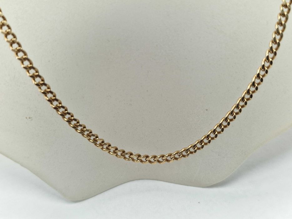 Złoty łańcuszek męski/ 585/ 12.40 gram/ 55cm/ Pancerka/ pełny